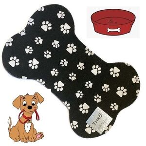 Puppy 🐶 Dog Woven Bone Shaped Food Carpet NWT
